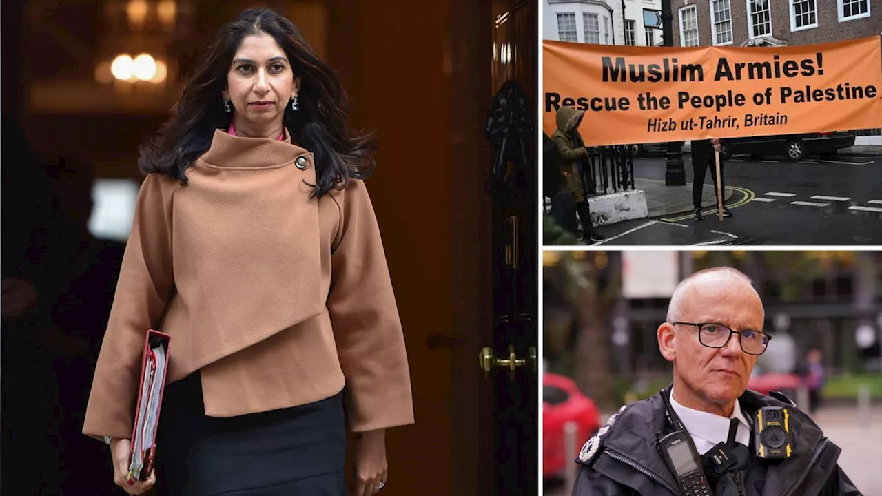 Suella Braverman to challenge Met police after ‘jihad’ chant at London protest was allowed by officers