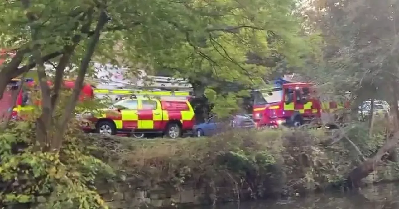 Person rushed to hospital after being seen in canal in Leeds