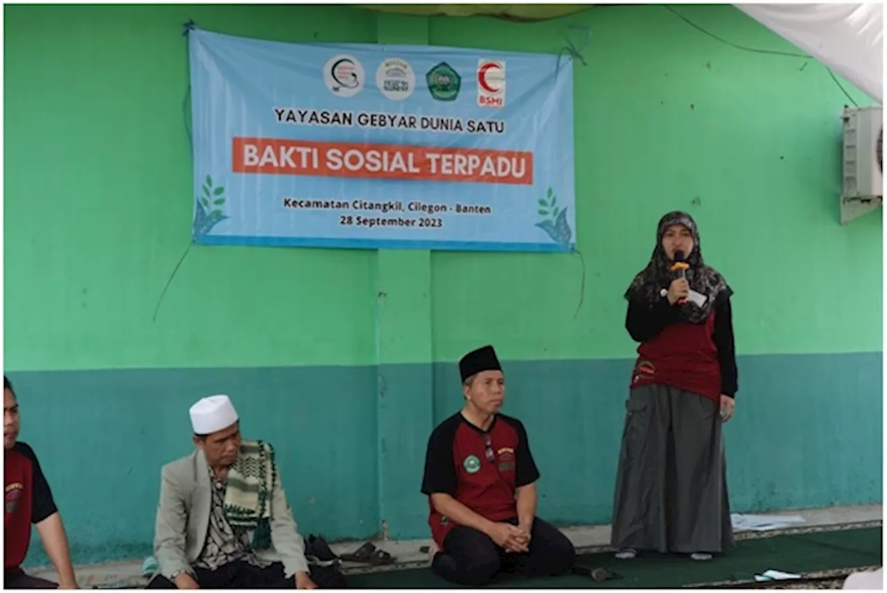 Yasayan Gebyar Dunia Satu Gelar Bakti Sosial di Kota Cilegon dan Kabupaten, Banten