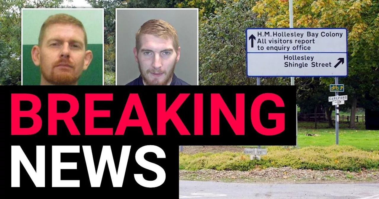 Urgent manhunt launched for two prisoners who have broken out of jail