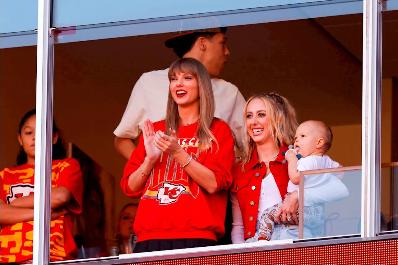 Taylor Swift wears her heart on her sleeve as she cheers on Travis Kelce