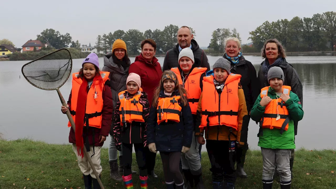 „Schule am Teich“ in Gmünd: Erleben, woher der Fisch am Teller kommt