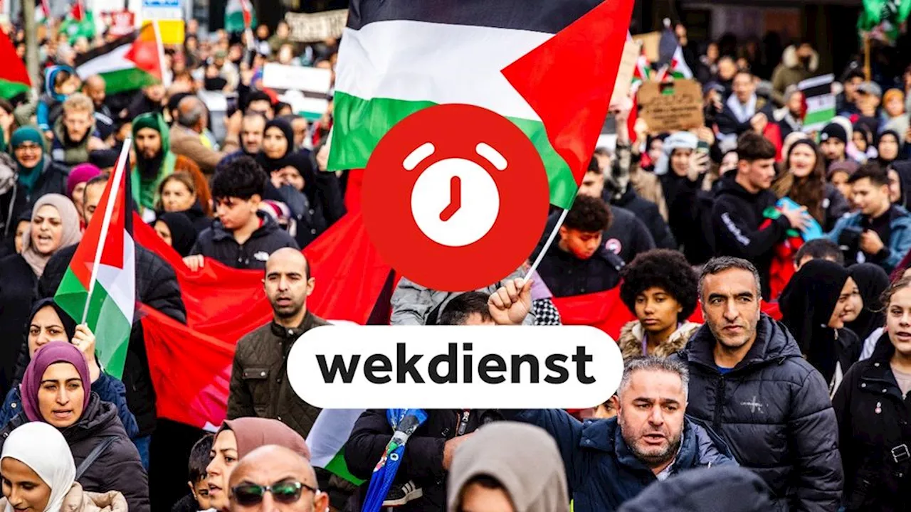 Wekdienst 22/10: Eerste grote verkiezingsdebat • Opnieuw pro-Palestijnse demonstraties