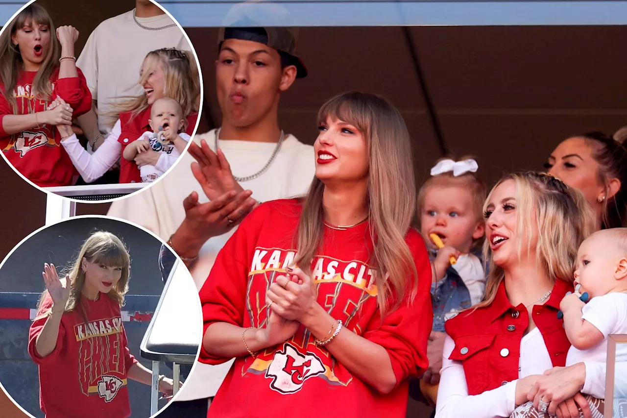 Taylor Swift spotted in Chiefs' suite with Brittany and Jackson Mahomes