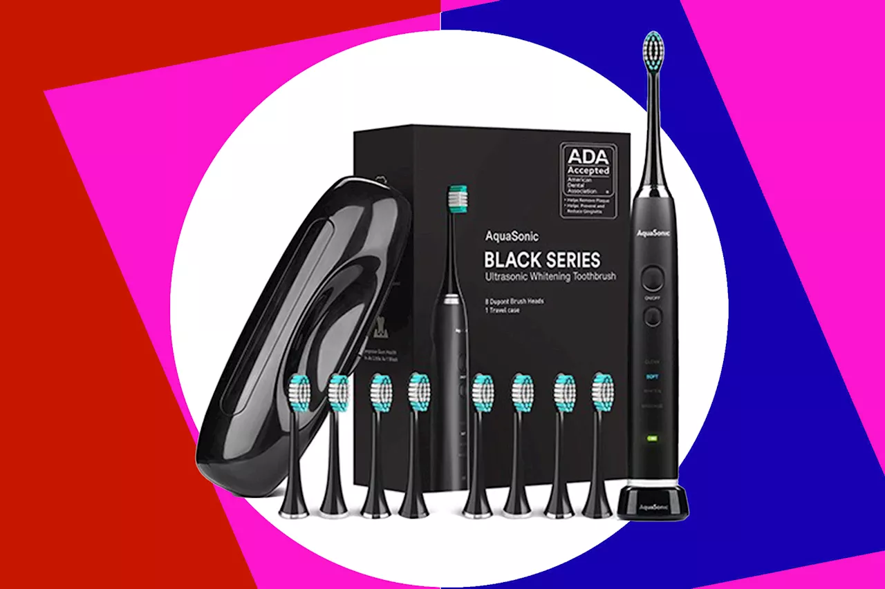 This high-end electric toothbrush from AquaSonic is only $25 for one more week only!