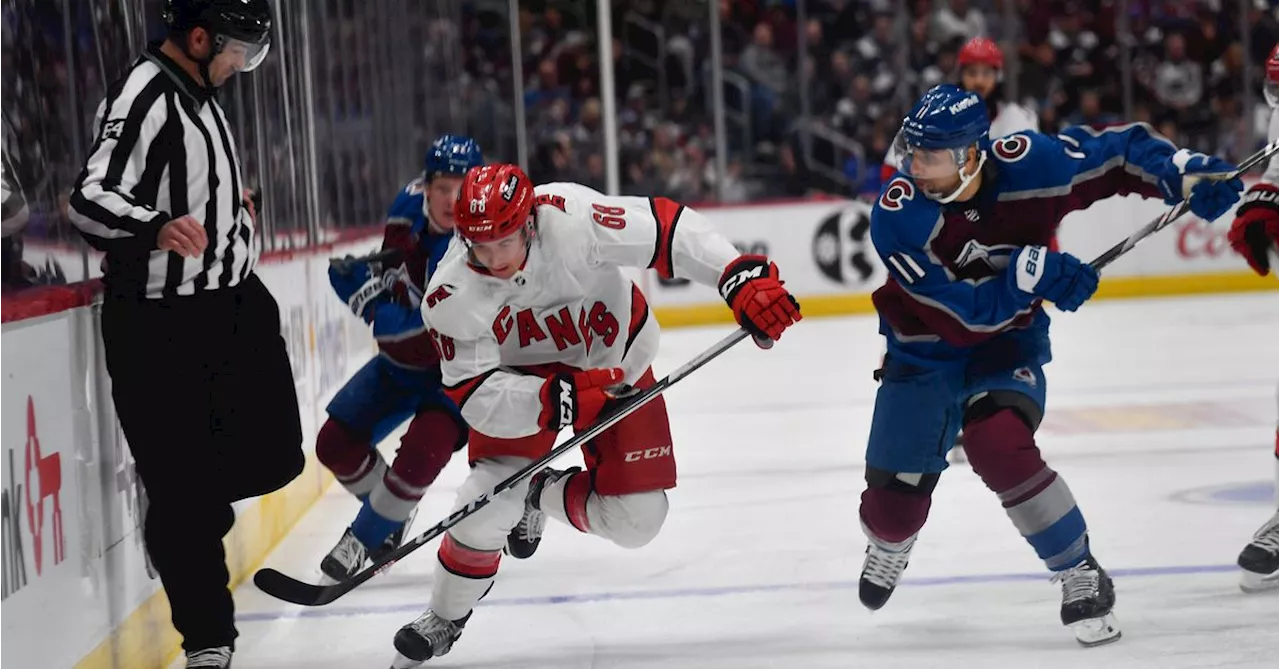 Avalanche score five in second period to hold off Hurricanes