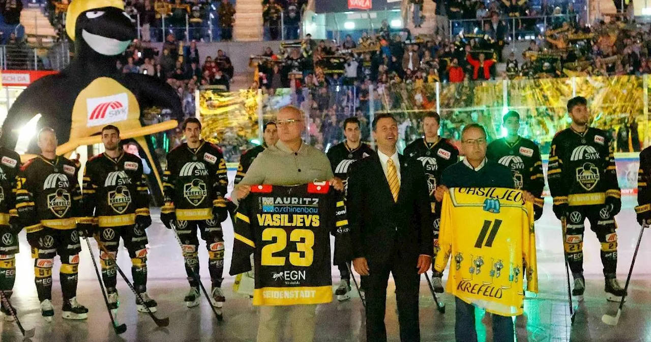 DEL2: Krefeld Pinguine versagen bei Vasiljevs-Ehrung​