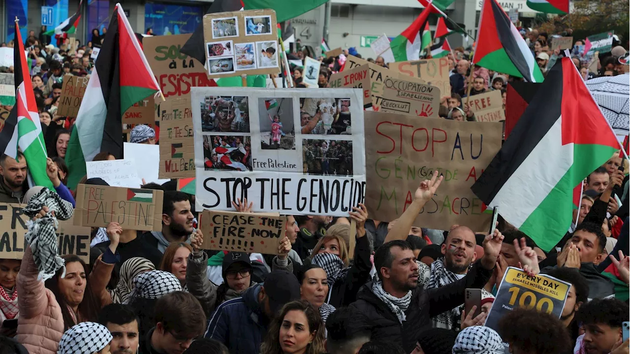 - Gaza : à Bruxelles, près de 12.000 participants à la manifestation de soutien à Gaza