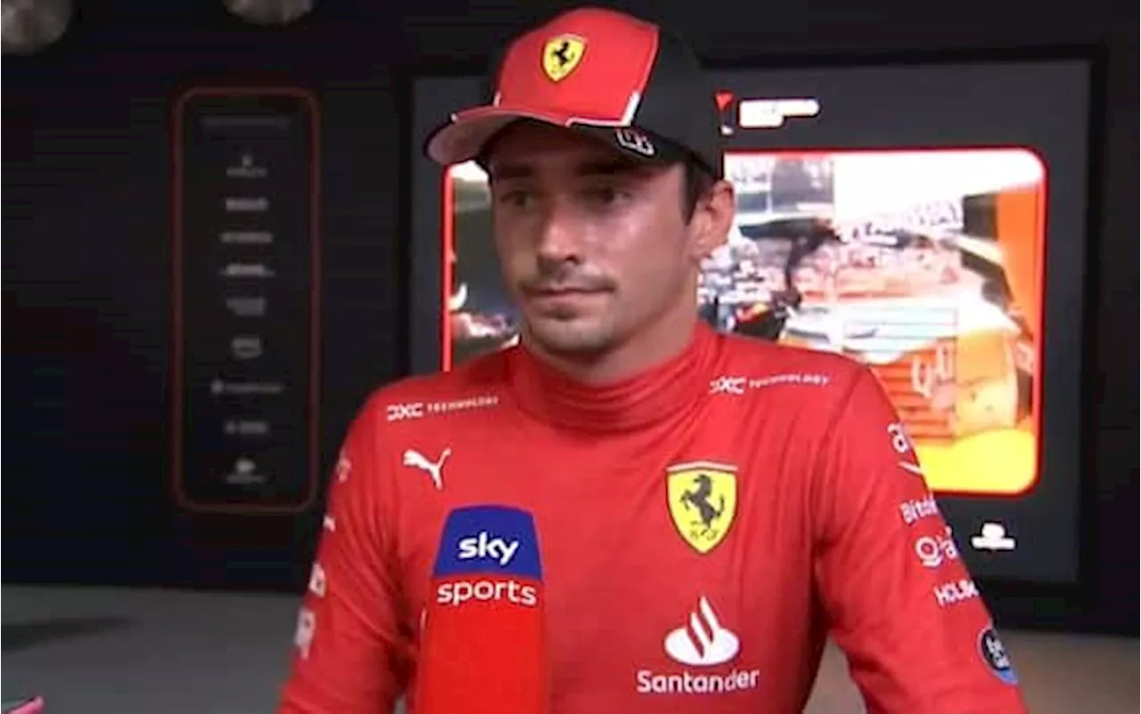 Leclerc dopo il GP di Austin: 'Unica sosta oggi era scelta sbagliata'