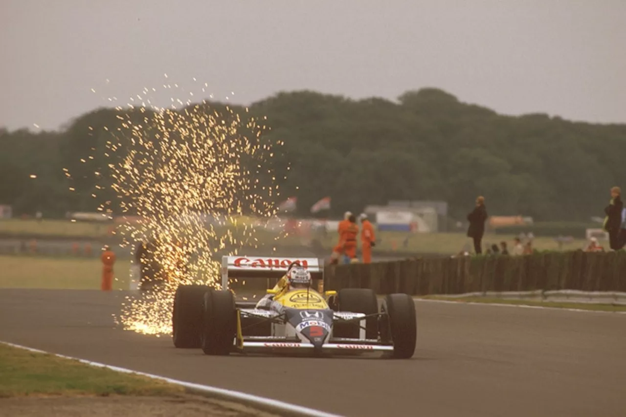 Nigel Mansell und Emerson Fittipaldi in Silverstone