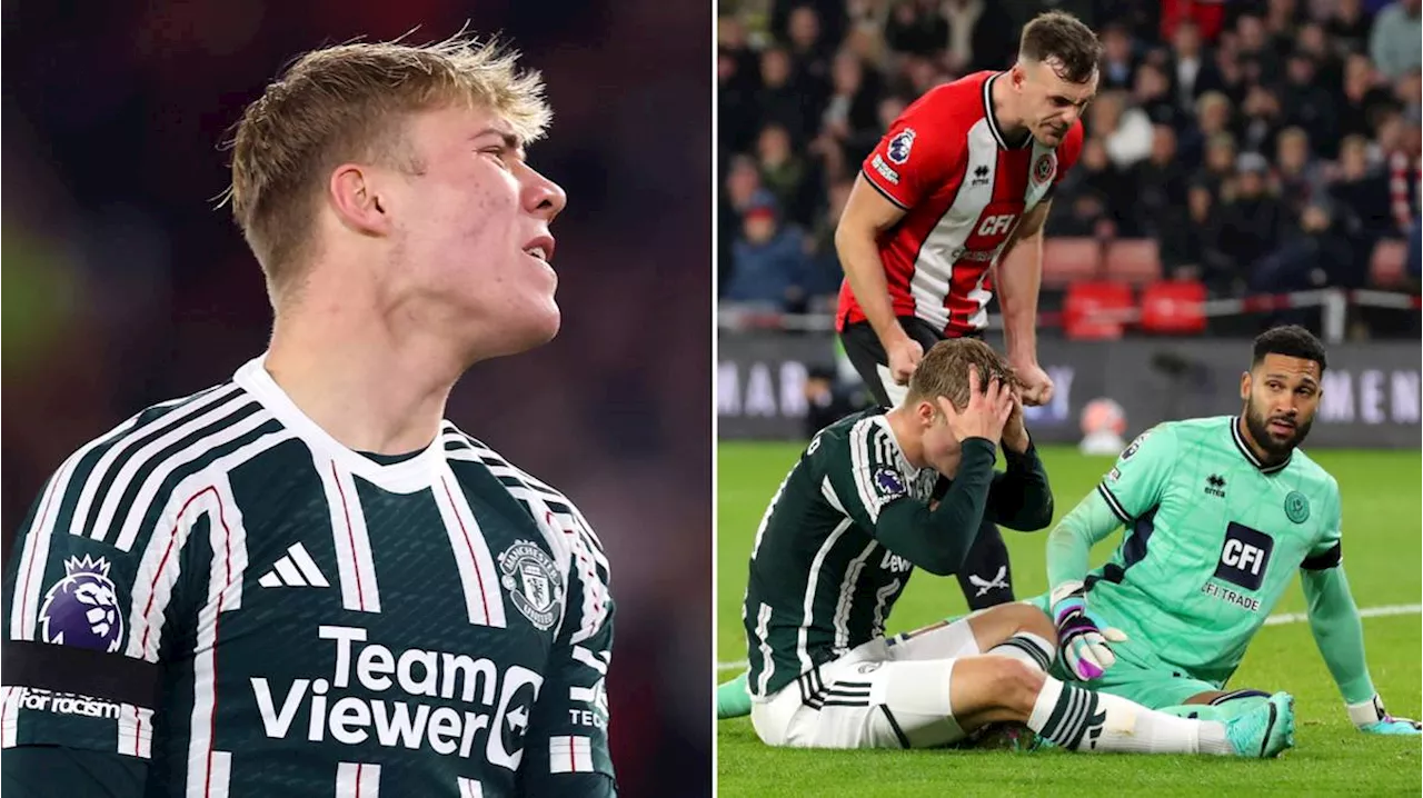 Man Utd players accused of 'ignoring' Rasmus Hojlund against Sheffield United