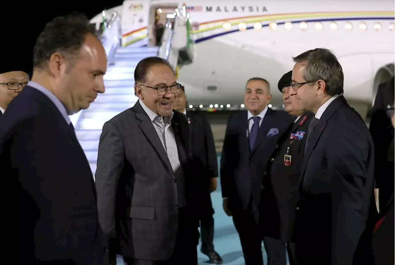 PM Anwar arrives in Istanbul to meet president Erdogan today