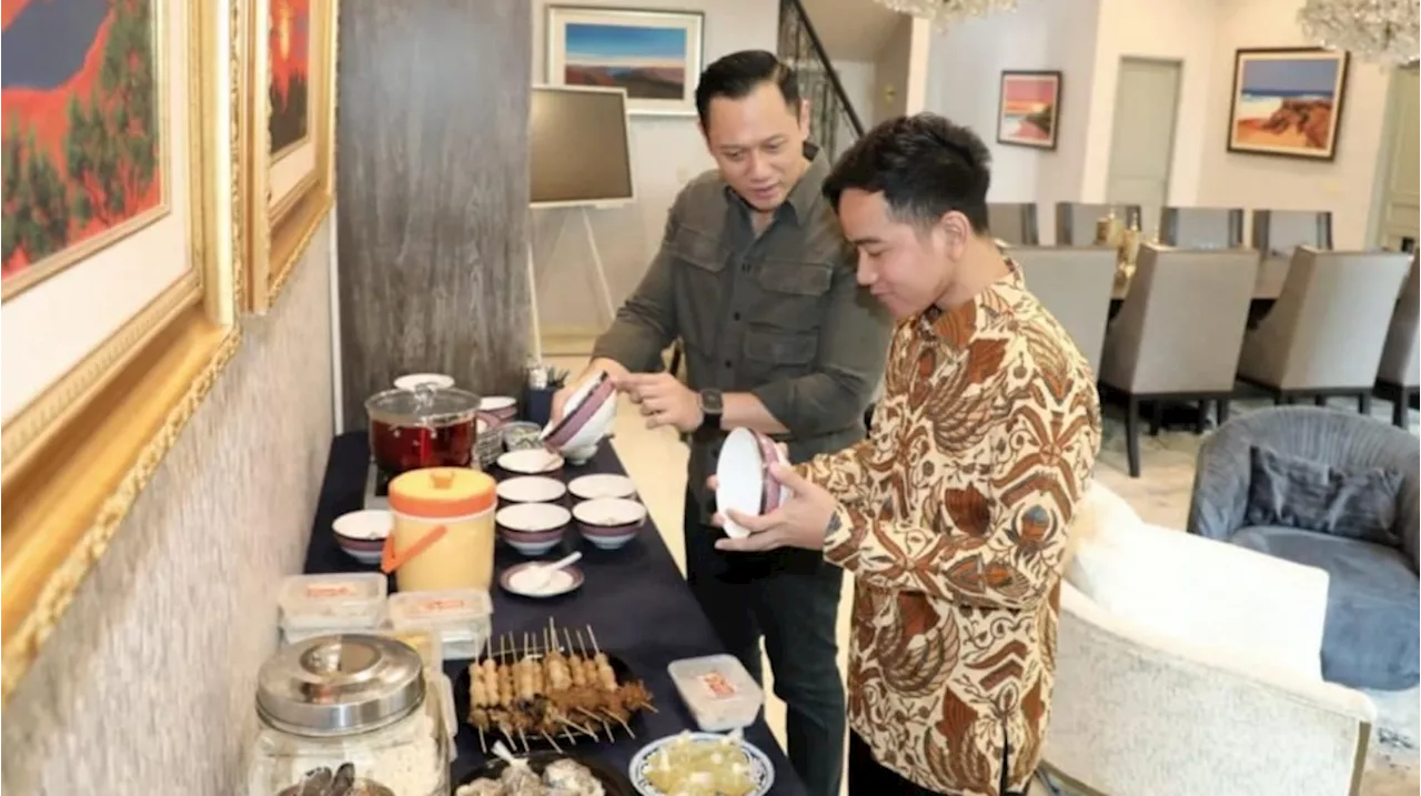 Ketemu Anis Matta Disuguhkan Pizza, Giliran Bubur Ayam Jadi Santapan Gibran Saat Datangi AHY