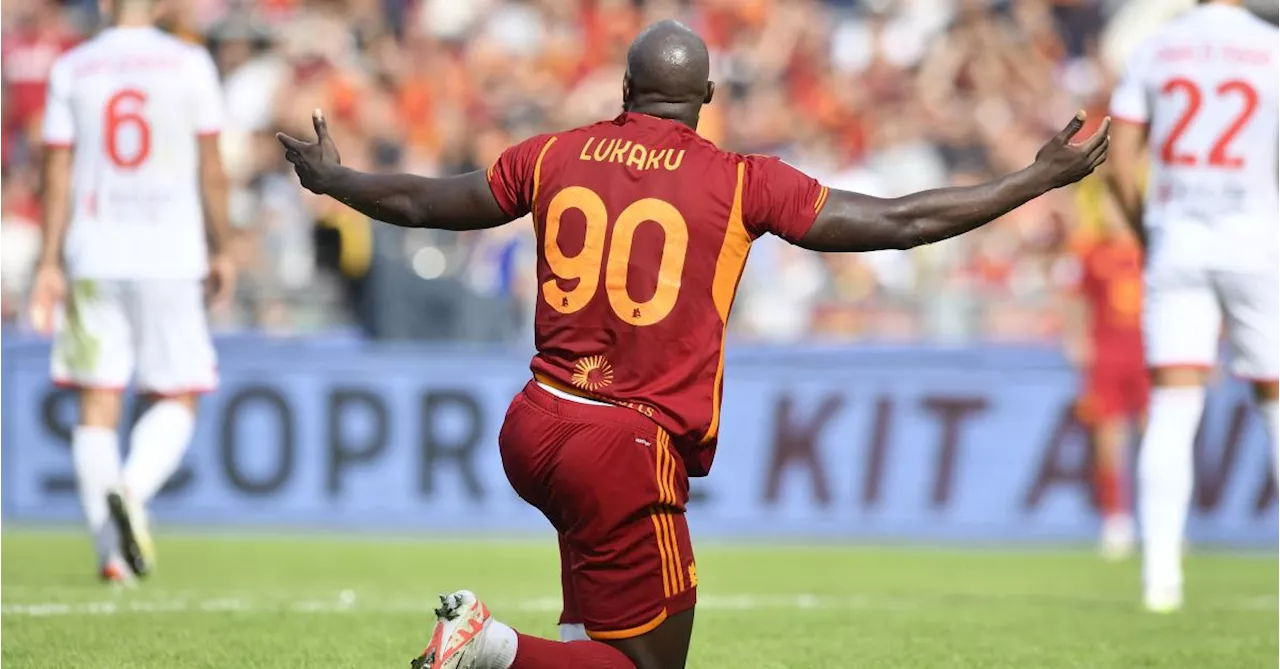 Serie A : l’AS Rome et Romelu Lukaku s’imposent en fin de match contre Monza