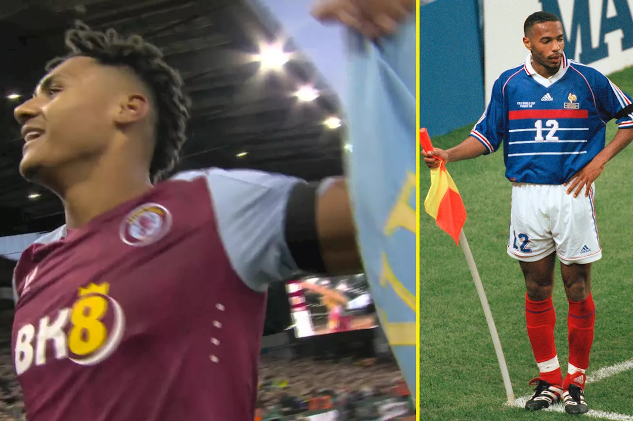 Ollie Watkins appears to replicate iconic celebration of his hero Thierry Henry after rocket...