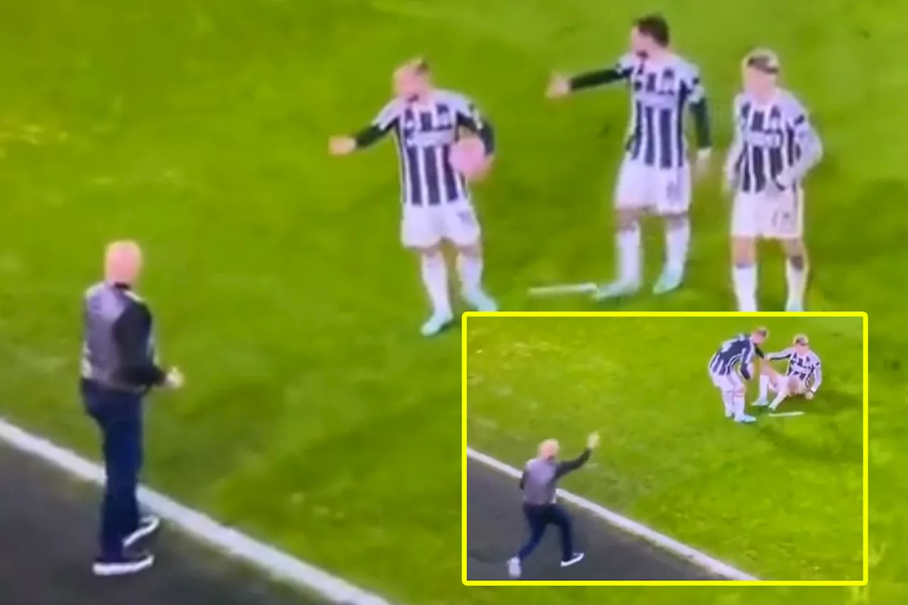 Sheffield United fan runs onto pitch to mock Man United star Alejandro Garnacho for ‘dive’...