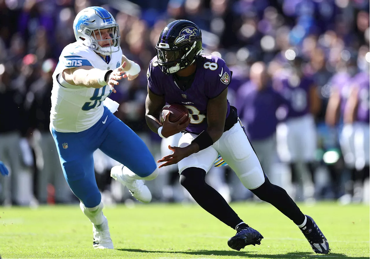 Lamar Jackson’s 3 TDs lead to Ravens blanking Lions in first half: Baltimore sending message