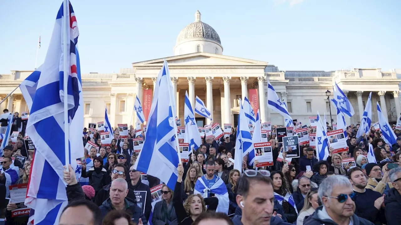 Thousands attend London rally which called for release of Hamas hostages