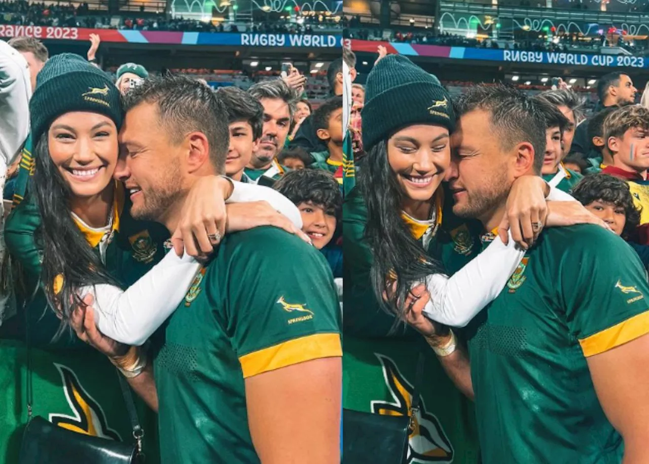 ‘Dankie Jesus’: Handre Pollards wife celebrates Springboks win