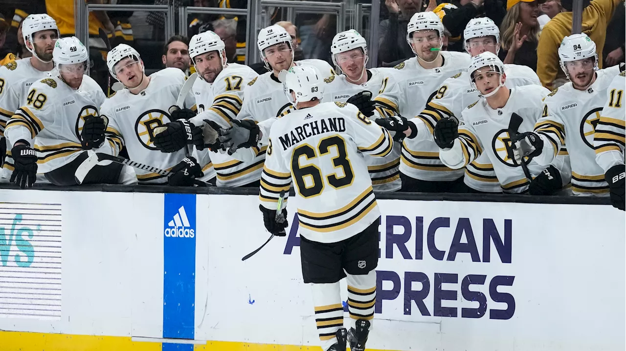 Marchand scores twice, Pastrnak has goal, two assists as Bruins beat Kings to stay unbeaten