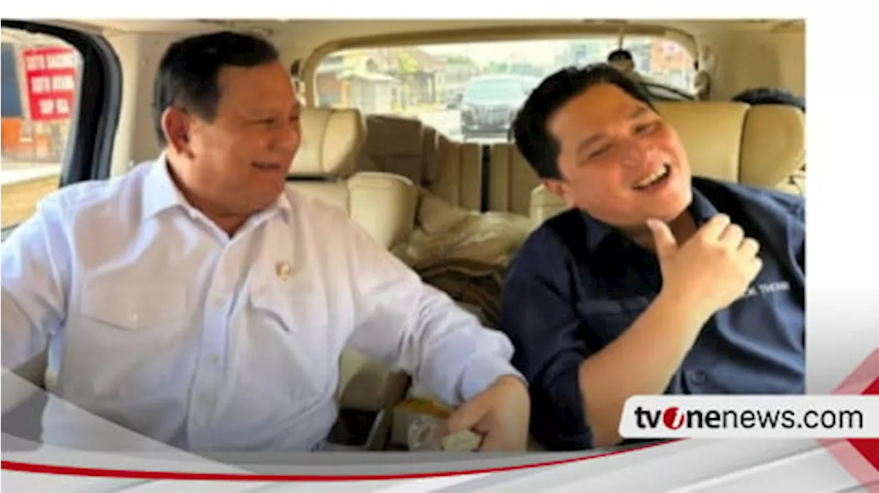 Prabowo Subianto Pastikan Deklarasi Pendampingnya Esok, LSI Sebut Erick Thohir Menyumbang Suara Signifikan Ketimbang Gibran