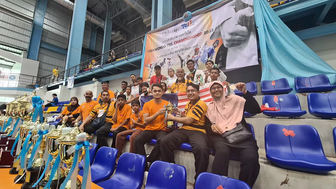 Kem taekwondo Kelantan cemerlang di Thailand