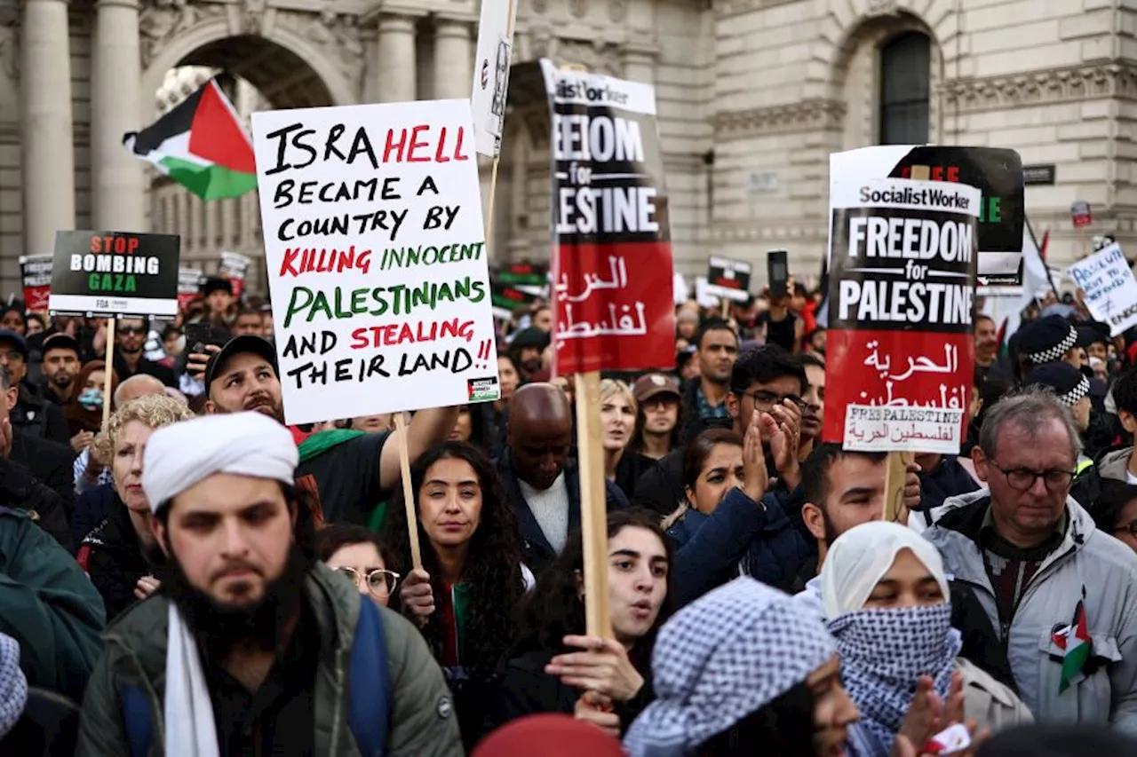 Lebih 100,000 sertai protes pro-Palestin kedua di London, pamer solidariti terhadap penduduk Gaza