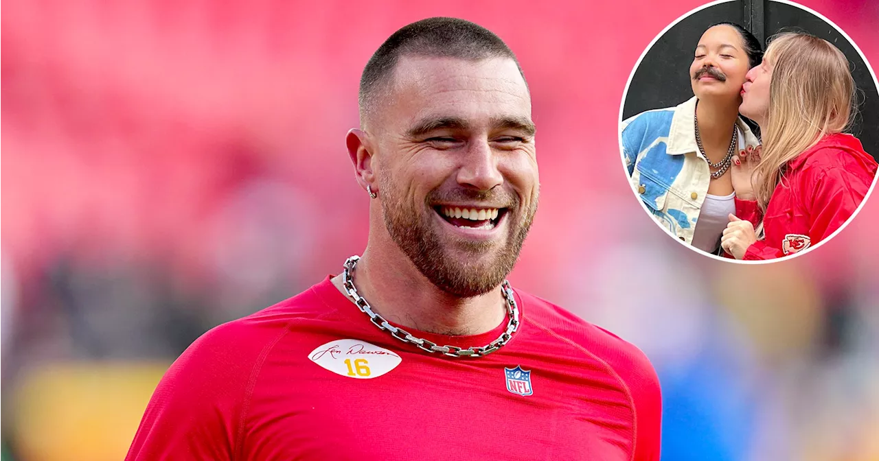 Travis Kelce Reacts to Halloween Costumes of Himself and Taylor Swift