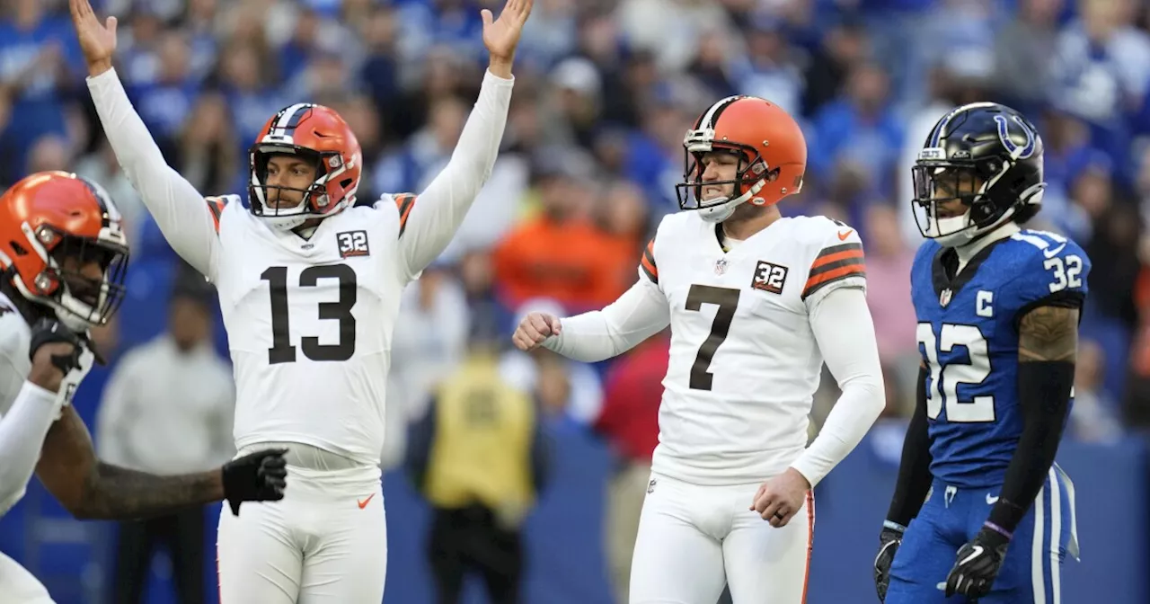 Browns kicker Dustin Hopkins makes NFL history