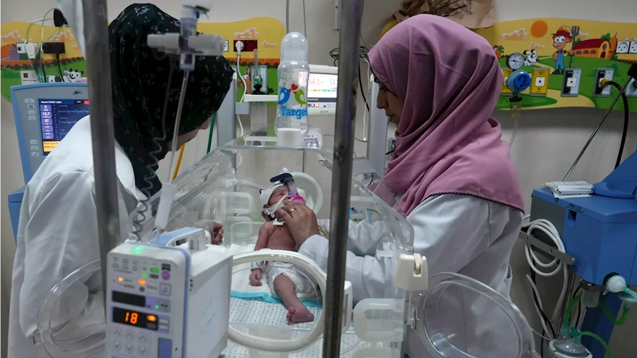 Dwindling fuel supplies for Gaza's hospital generators put premature babies in incubators at risk