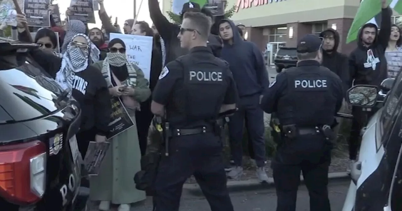 Shot fired, protesters pepper sprayed outside Chicago Pro-Israel rally