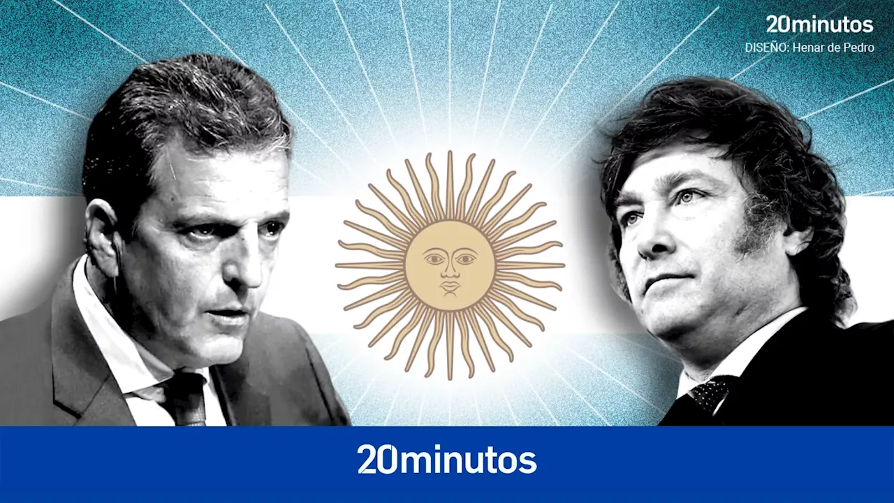 Massa y Milei irán a segunda vuelta en las elecciones presidenciales de Argentina, según datos provisionales