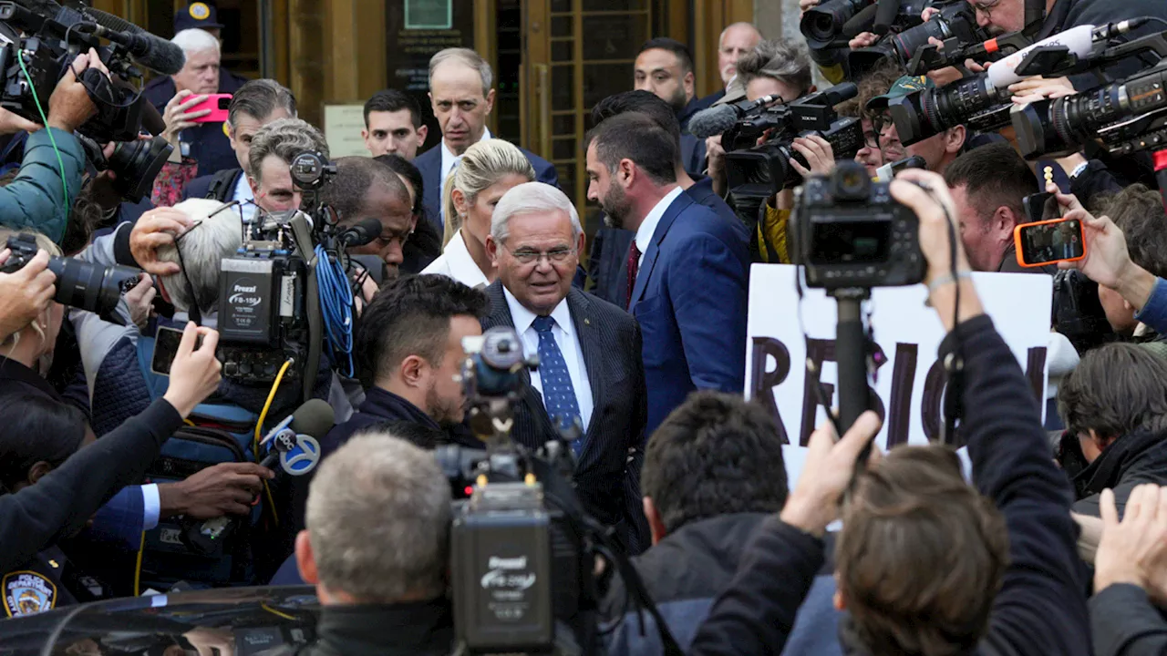 Sen. Bob Menendez returns to New York court to enter plea to new conspiracy charge