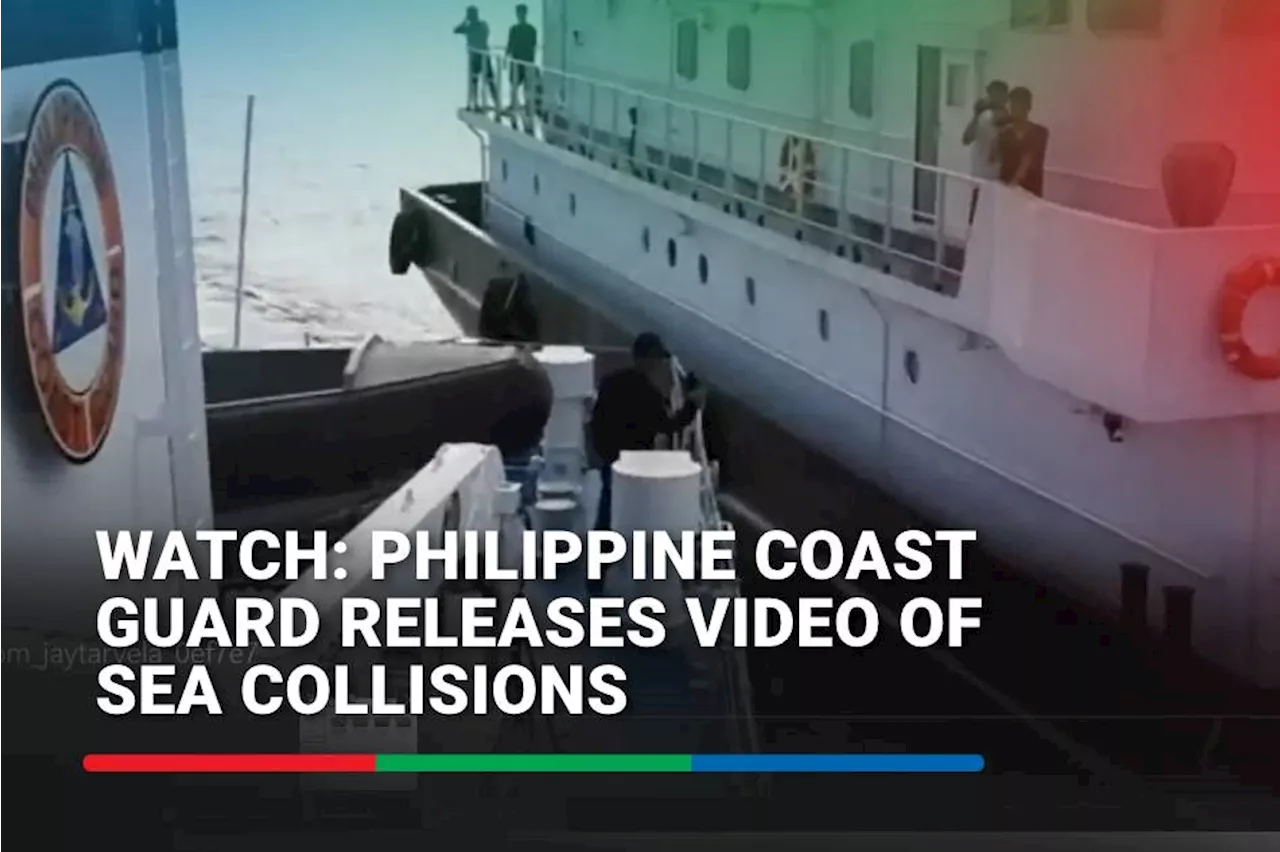 WATCH: Philippine Coast Guard releases video of sea collisions