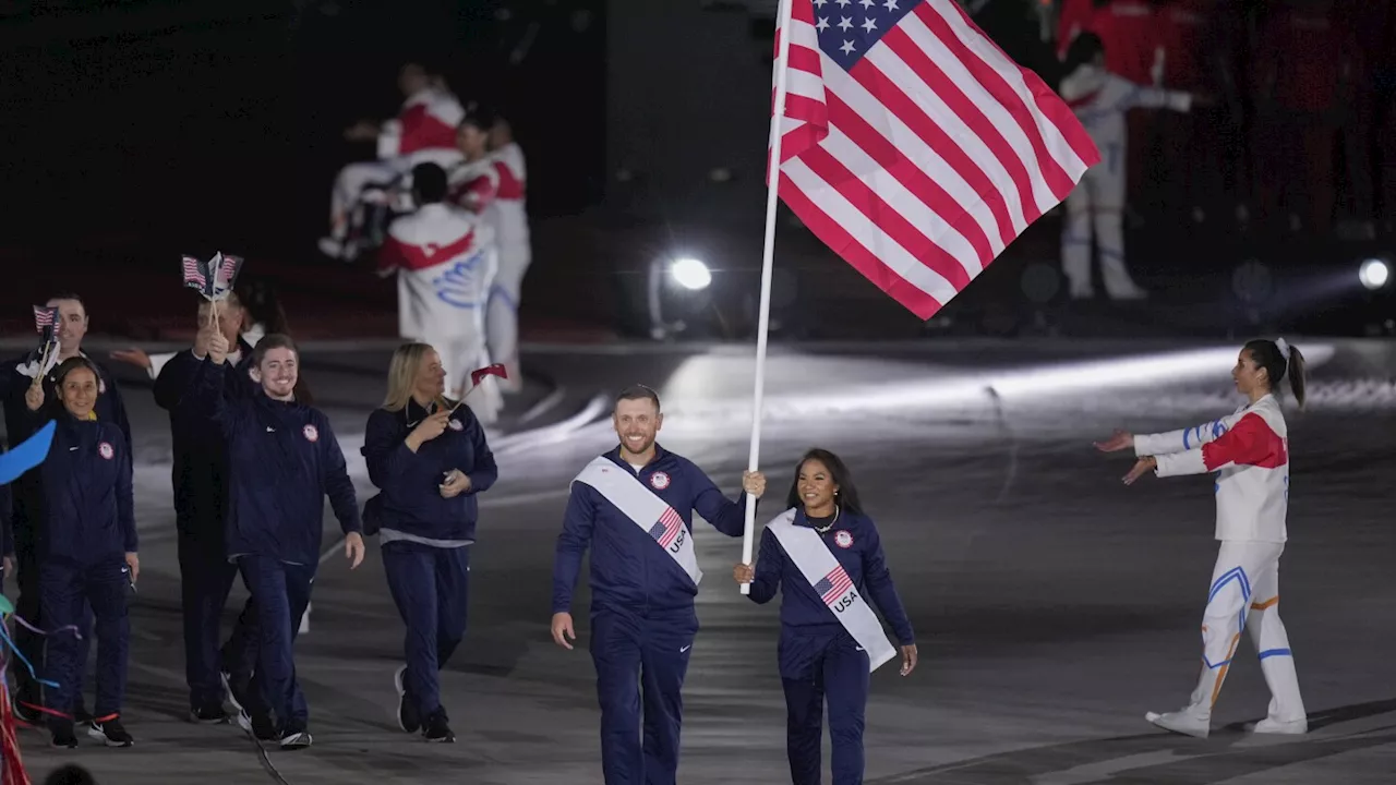 Skeet shooter Vincent Hancock and gymnast Jordan Chiles, U.S. flagbearers in Pan Am Games, win gold