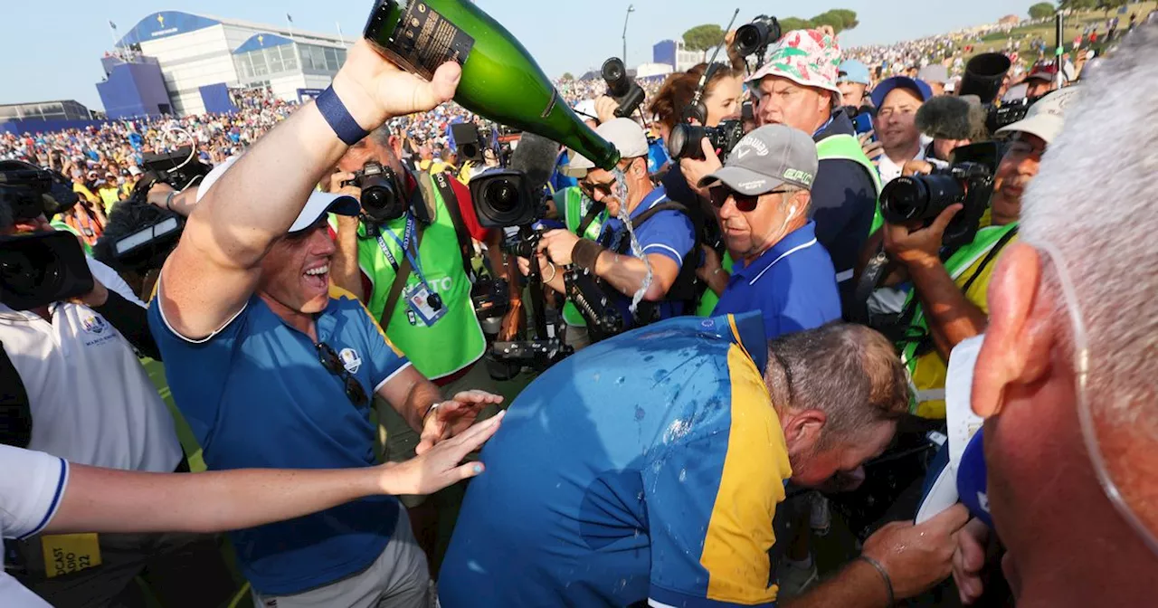 Rory McIlroy 'needed a week to recover' after wild Ryder Cup celebrations