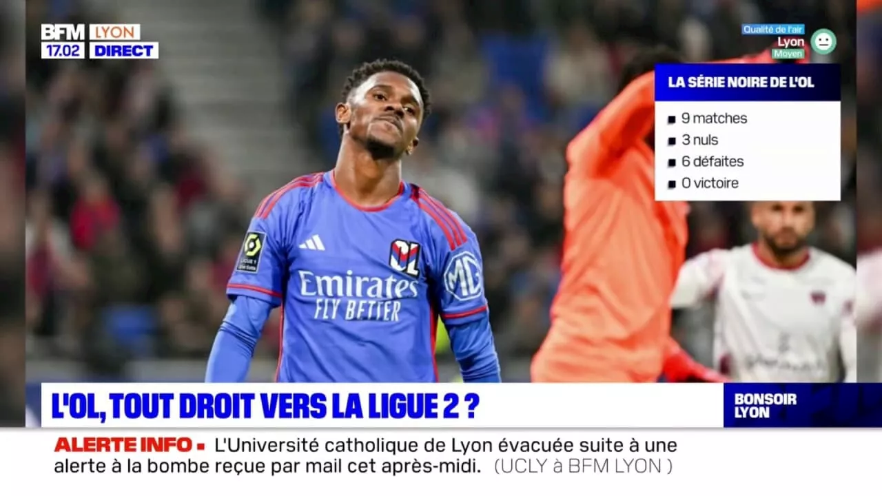 Ligue 1: avec aucune victoire en neuf journées, l'OL joue-t-il désormais le maintien?