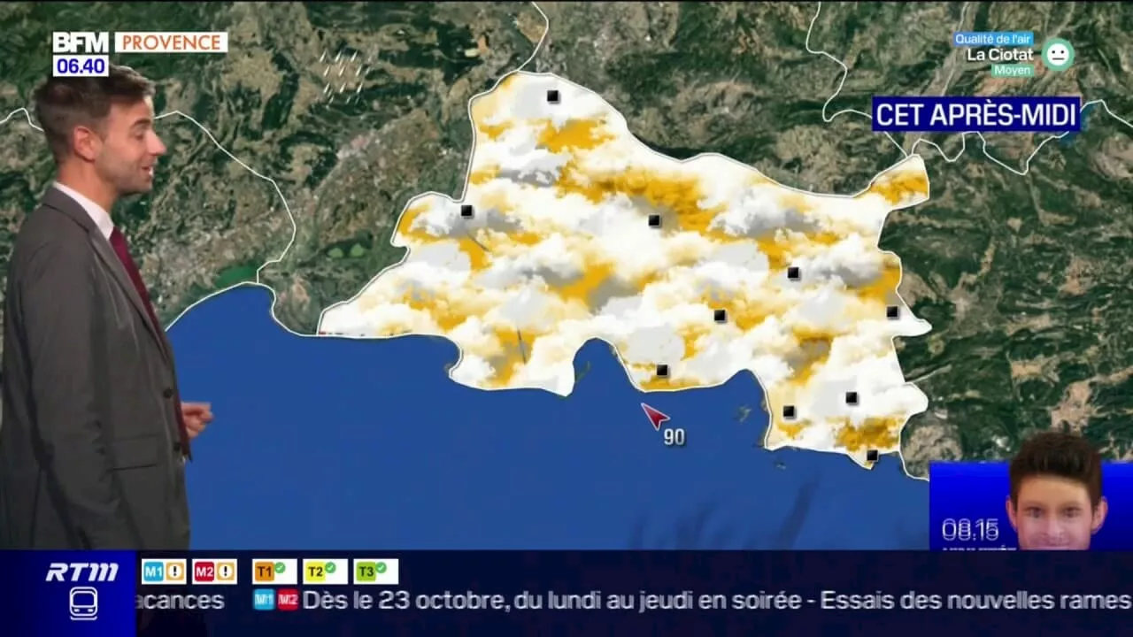 Météo Bouches-du-Rhône: journée nuageuse avec des vents forts