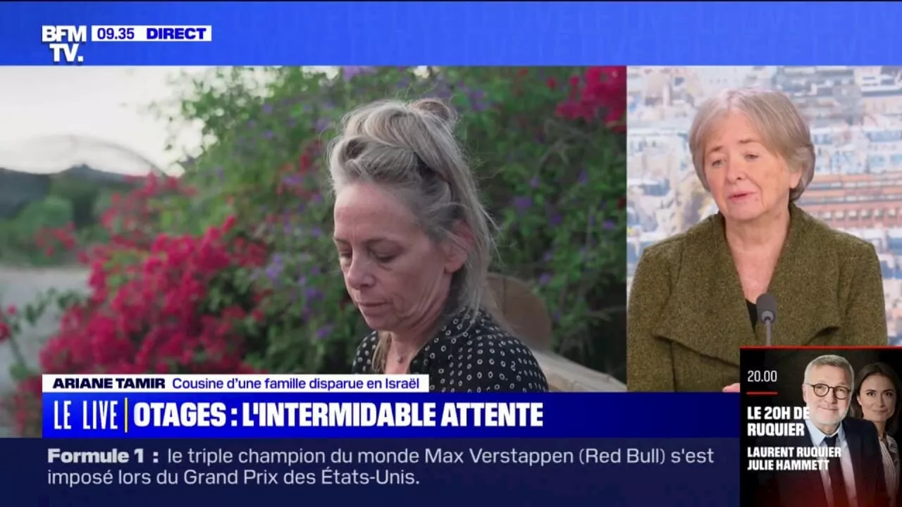 'On se dit qu'il faut tenir pour eux, où qu'ils soient': la cousine d'une famille disparue en Israël témoigne sur BFMTV