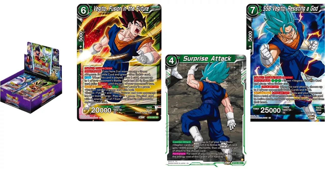 Dragon Ball Super Reveals Perfect Combination Cards: Vegito