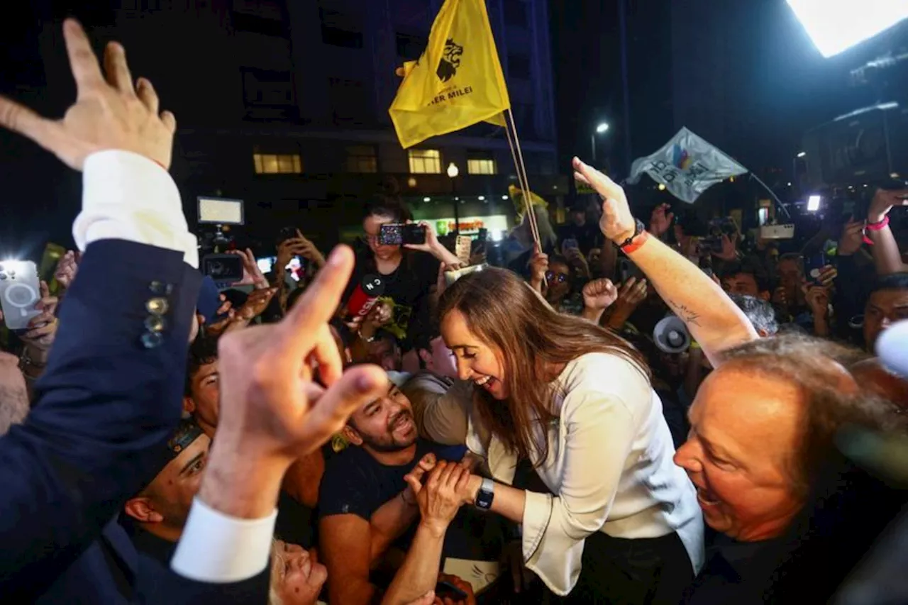 Peronists in Argentina surge in election for run-off against radical Milei