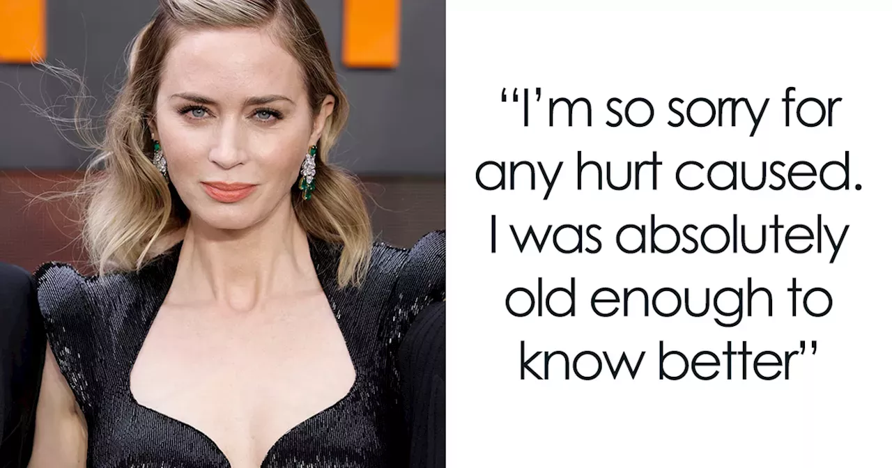 “im Appalled” Emily Blunt Issues Apology For Fat Shaming Chilis