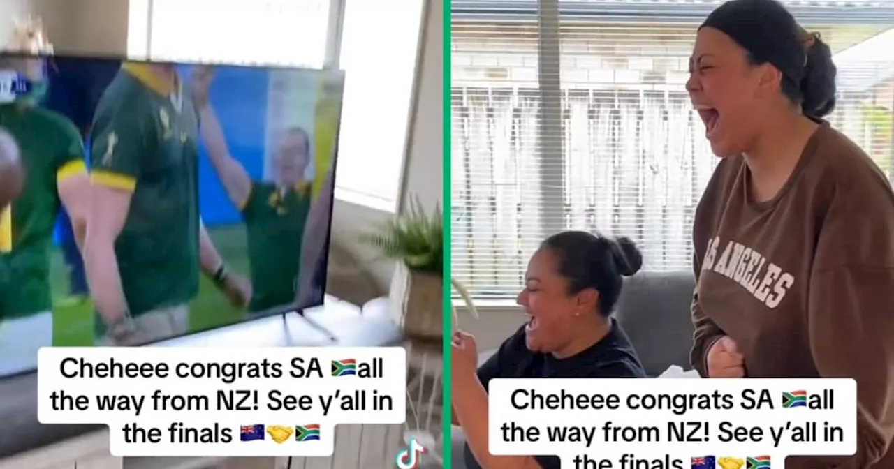 Springboks vs All Blacks: New Zealand Supporters Celebrate SA Advancing to Rugby World Cup Final