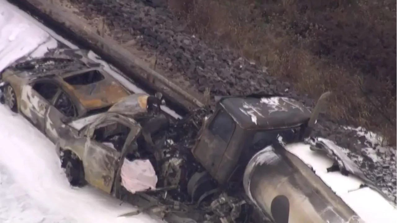 3rd victim found dead in wreckage after fiery tanker truck crash on Pennsylvania Turnpike: police