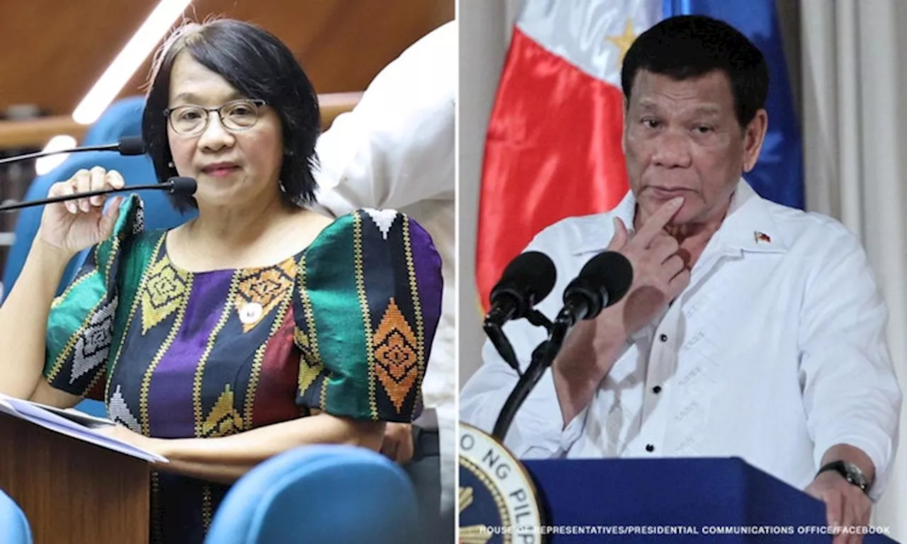 'Dapat matigil ang pagbabanta:' Castro to file complaint vs. ex-Pres. Duterte on Oct. 24