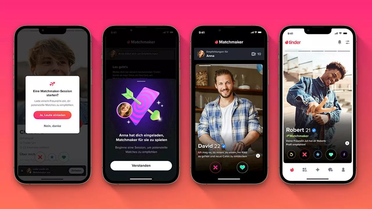 Neue »Matchmaker«-Funktion: Jetzt sollen Familie und Freunde beim Tindern helfen