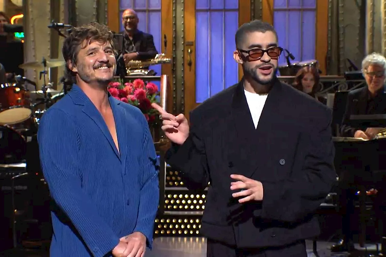 Pedro Pascal joins Bad Bunny for an extra sexy Saturday Night Live monologue