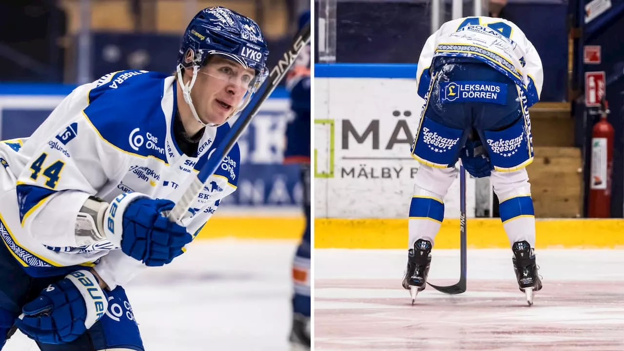 Skadesmäll för Leksands Carter Ashton – kan missa resten av året