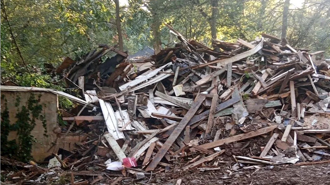 Woman returns from vacation to find Atlanta home demolished