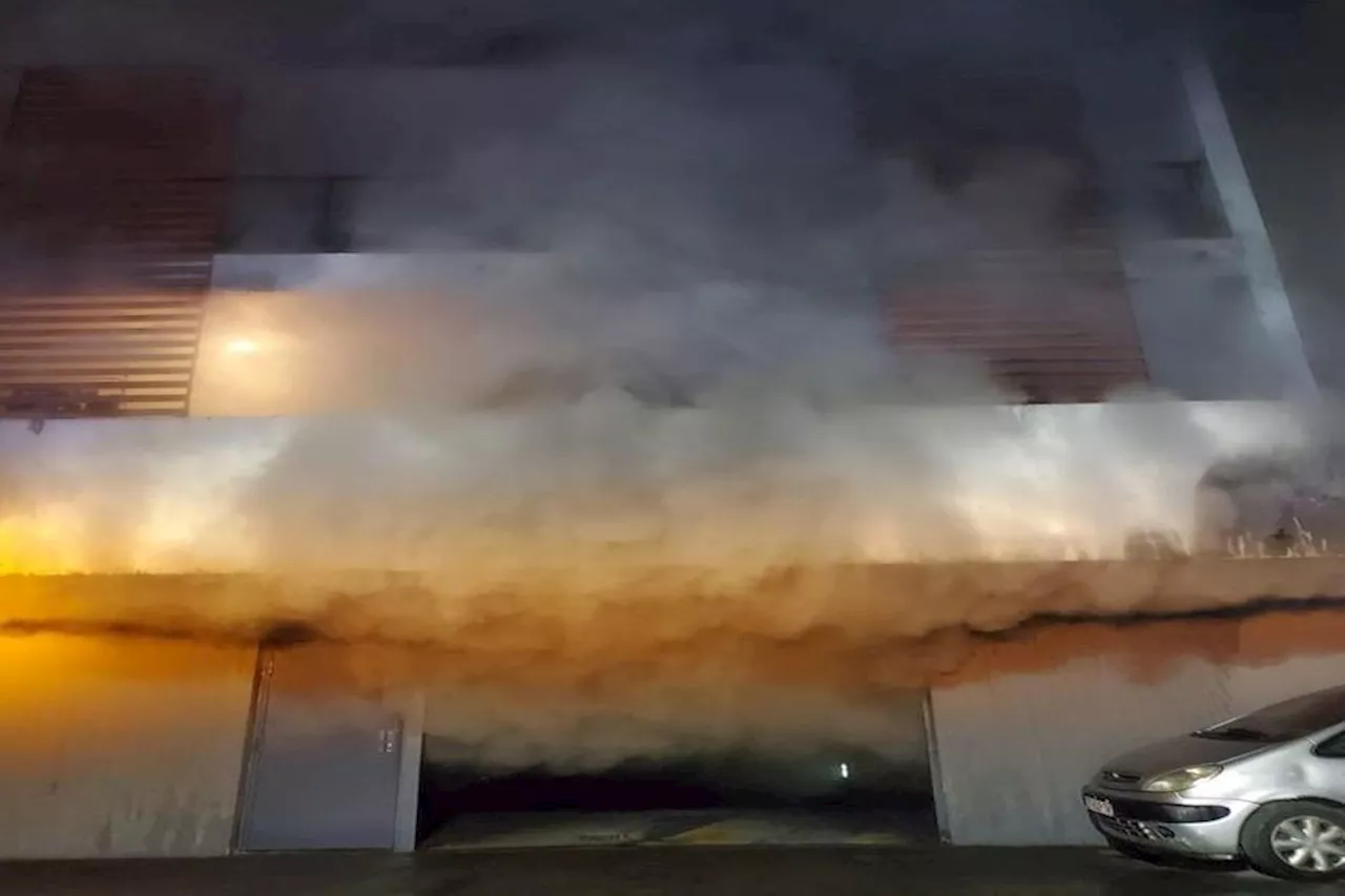 Sept voitures détruites dans l'incendie d'un parking souterrain au nord de Montpellier